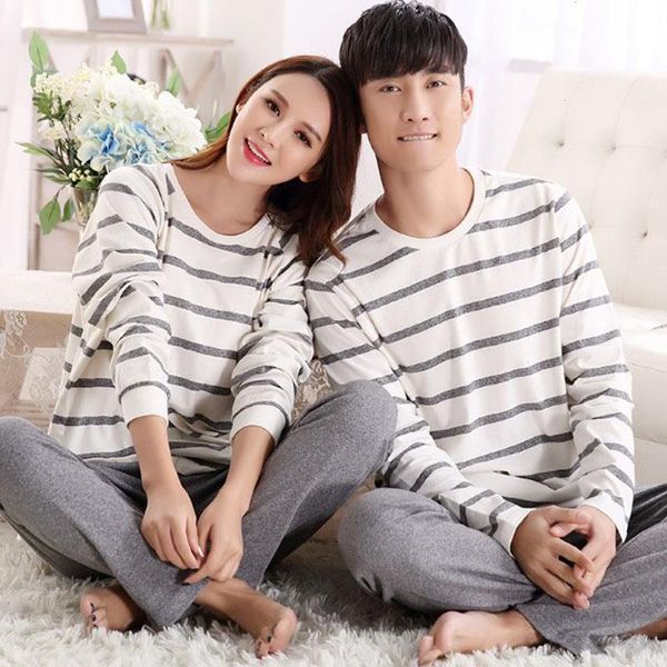 couples pajamas sets women sleepwears striped 100 cotton carton fashion long, Black;red
couples pajamas sets women sleepwears striped 100 cotton carton fashion long, Black;red