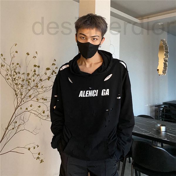 men's hoodies & sweatshirts designer correct version of paris b home pull glue burst letter art broken hole net red same men's and, Black
men's hoodies & sweatshirts designer correct version of paris b home pull glue burst letter art broken hole net red same men's and, Black