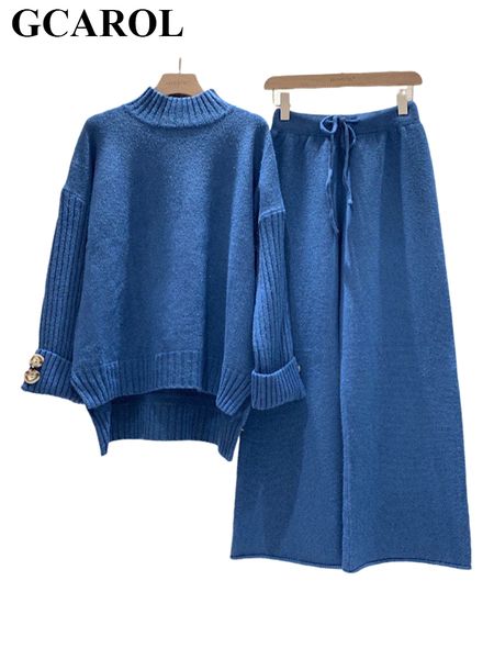 women's two piece pants gcarol autumn winter women 2 pcs sets slit sweater wide leg pants imitation cashmere elegant fashion jumper dra, White
women's two piece pants gcarol autumn winter women 2 pcs sets slit sweater wide leg pants imitation cashmere elegant fashion jumper dra, White
