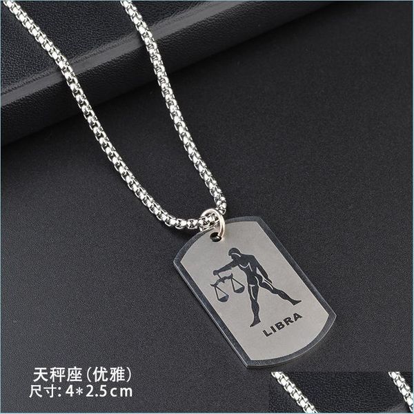 pendant necklaces stainless steel constellations necklace zodiac 12 horoscope pendant fashion jewerly for men women with o-c yydhhome dhg41, Silver
pendant necklaces stainless steel constellations necklace zodiac 12 horoscope pendant fashion jewerly for men women with o-c yydhhome dhg41, Silver