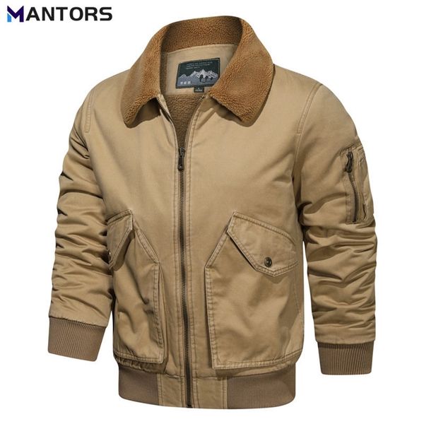 mens jackets mantors winter mens wool coat thicken warm fleece bomber jacket cashmere turndown collar male outerwear casual overcoat 220902, Black;brown
mens jackets mantors winter mens wool coat thicken warm fleece bomber jacket cashmere turndown collar male outerwear casual overcoat 220902, Black;brown