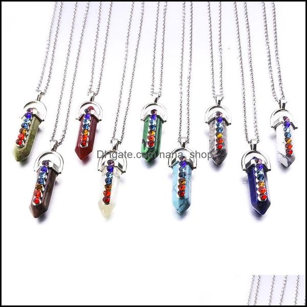 pendant necklaces healing hexagonal prism crystal pink quartz natural stone pendant 7 chakra necklace with 45cm stainles dhseller2010 dhvfs, Silver
pendant necklaces healing hexagonal prism crystal pink quartz natural stone pendant 7 chakra necklace with 45cm stainles dhseller2010 dhvfs, Silver