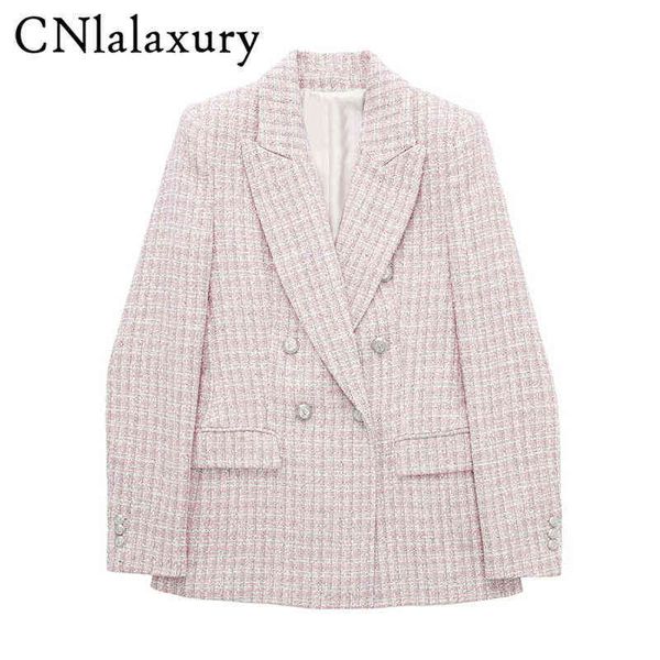 women's down parkas cnlalaxury autumn winter woman new pink tweed blazer long sleeves slim fit casual double breasted outerwear chic la, Black
women's down parkas cnlalaxury autumn winter woman new pink tweed blazer long sleeves slim fit casual double breasted outerwear chic la, Black