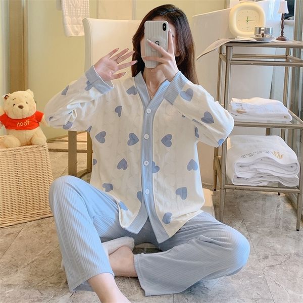 womens sleepwear quheng pajamas for women sets autumn winter pure cotton long sleeve love cardigan chic home clothing sleepwear women suit 2, Black;red
womens sleepwear quheng pajamas for women sets autumn winter pure cotton long sleeve love cardigan chic home clothing sleepwear women suit 2, Black;red