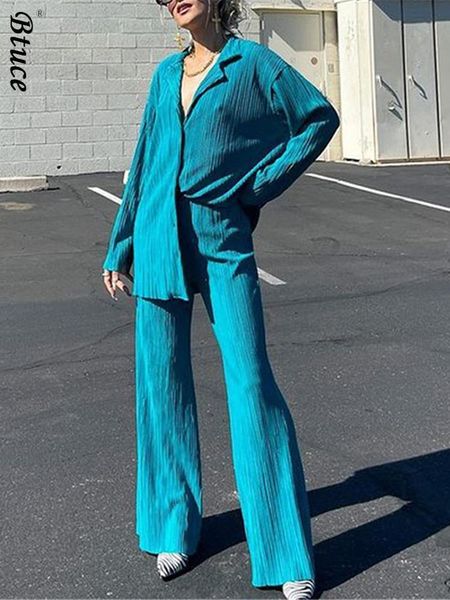 women's two piece pants women elegant pleated pants suit turn down collar long sleeve blouse and high waist long pant set summer chic t, White
women's two piece pants women elegant pleated pants suit turn down collar long sleeve blouse and high waist long pant set summer chic t, White