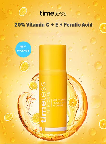 foundation primer skin care time less 20% vitamin c 30ml face care serum essence ve ferulic acid, White
foundation primer skin care time less 20% vitamin c 30ml face care serum essence ve ferulic acid, White