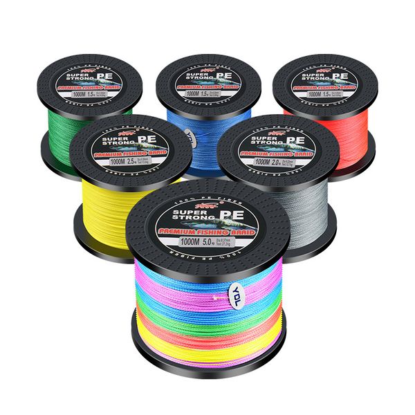 4 braided fishing line pe lines multifilament carp braided wire fishings accessories length 1000m
4 braided fishing line pe lines multifilament carp braided wire fishings accessories length 1000m