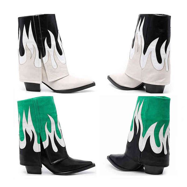 boots cossacks mixed colors pu leather cowboy ankle women square heel calf pointed high booties western shoes female 220901, Black
boots cossacks mixed colors pu leather cowboy ankle women square heel calf pointed high booties western shoes female 220901, Black