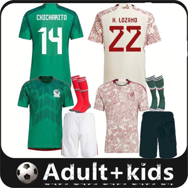 22 23 men mexico soccer jerseys kids kits socks home away 2022 2023 world cup h.lozano dos santos chicharito football jersey kid kit uniform, Black;yellow
22 23 men mexico soccer jerseys kids kits socks home away 2022 2023 world cup h.lozano dos santos chicharito football jersey kid kit uniform, Black;yellow