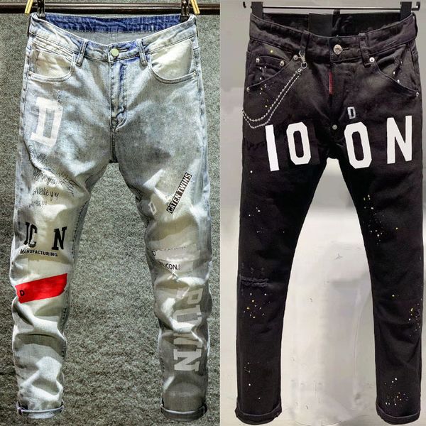 fashion pants mens jeans high end graphic printed skinny fit ripped black denim trouser hip hop korean harajuku casual wear pantalones vaque, Blue
fashion pants mens jeans high end graphic printed skinny fit ripped black denim trouser hip hop korean harajuku casual wear pantalones vaque, Blue