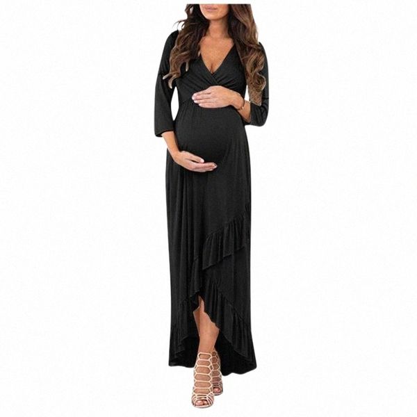casual dresses casual dresses women solid color maternity dress long sleeve v-neck irregular ruffle one-piece clothes o7fa#, Black;gray
casual dresses casual dresses women solid color maternity dress long sleeve v-neck irregular ruffle one-piece clothes o7fa#, Black;gray