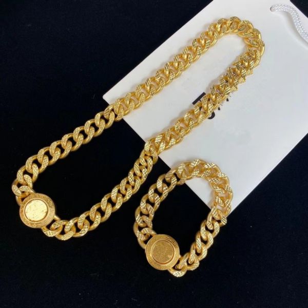 18k gold cuban thick chain medusa head necklace fashion personality bracelet street accessories, Silver
18k gold cuban thick chain medusa head necklace fashion personality bracelet street accessories, Silver