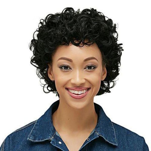 pixie cut wig short curl human hair wigs for black women full machine glueless afro curly wig, Black;brown
pixie cut wig short curl human hair wigs for black women full machine glueless afro curly wig, Black;brown