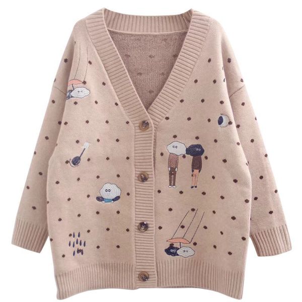 women s knits tees online celebrity sweater coat women loose cartoon embroidery knitted cardigan lazy style white 220902
women s knits tees online celebrity sweater coat women loose cartoon embroidery knitted cardigan lazy style white 220902