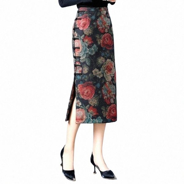 skirts chinese style skirt 2022 winter side plate buttons thick pencil high waist floral printed midi skirts for women 11601 k35p#, Black
skirts chinese style skirt 2022 winter side plate buttons thick pencil high waist floral printed midi skirts for women 11601 k35p#, Black