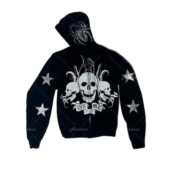 womens hoodies sweatshirts spider skull print streetwear oversized jacket coat goth harajuku y2k clothes grunge zip 220901, Black
womens hoodies sweatshirts spider skull print streetwear oversized jacket coat goth harajuku y2k clothes grunge zip 220901, Black