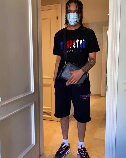 new mens t shirts trapstar short sleeve crew neck t shirt suit chenille decoded shorts collection - black ice flavor 2.0 men's summer b, White;black
new mens t shirts trapstar short sleeve crew neck t shirt suit chenille decoded shorts collection - black ice flavor 2.0 men's summer b, White;black