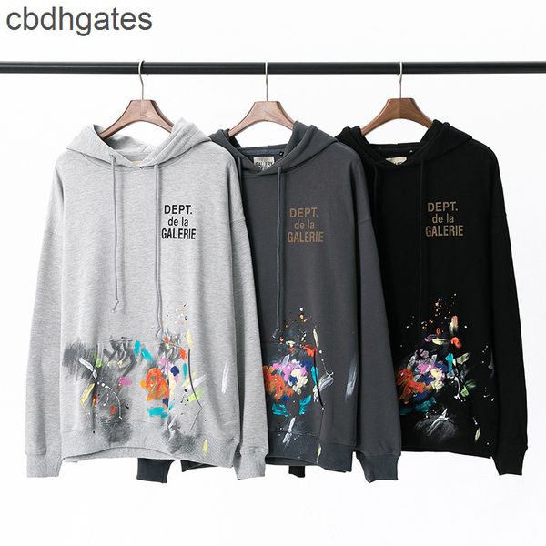 hoodie designer galleryes dept hand painted graffiti sweatshirt splashing old letters printed men's women's casual hoodie, Black
hoodie designer galleryes dept hand painted graffiti sweatshirt splashing old letters printed men's women's casual hoodie, Black