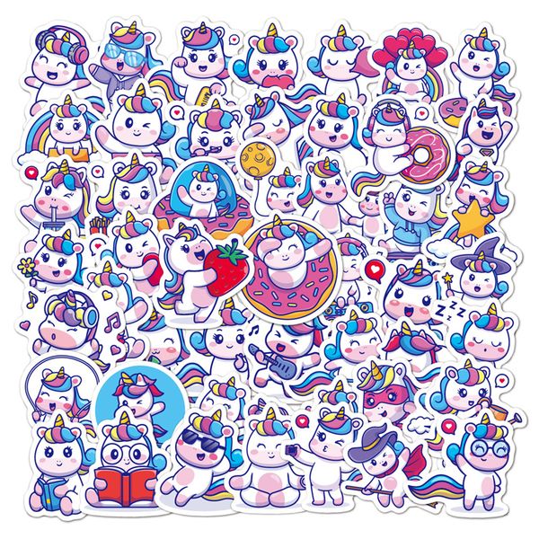 50pcs cute little unicorn pattern sticker pack for diy lapskateboard motorcycle decals
50pcs cute little unicorn pattern sticker pack for diy lapskateboard motorcycle decals
