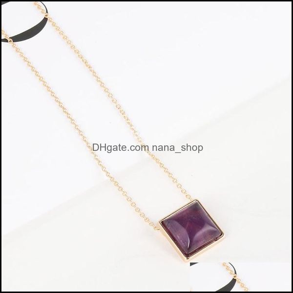 pendant necklaces fashion square amethyst blue pink quartz turquoise necklace natural stone brand gold plated necklaces dhseller2010 dhtzr, Silver
pendant necklaces fashion square amethyst blue pink quartz turquoise necklace natural stone brand gold plated necklaces dhseller2010 dhtzr, Silver