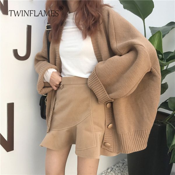 women s knits tees autumn winter fashion knitted cardigan korean warm oversized sweaters casual long sleeve loose solid jumper 220902, White
women s knits tees autumn winter fashion knitted cardigan korean warm oversized sweaters casual long sleeve loose solid jumper 220902, White