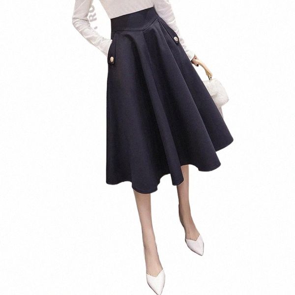 skirts spring skirts womens high waist a line big swing midi skirt korean pockets office lady elegant women jupe femme falda c9rw#, Black
skirts spring skirts womens high waist a line big swing midi skirt korean pockets office lady elegant women jupe femme falda c9rw#, Black