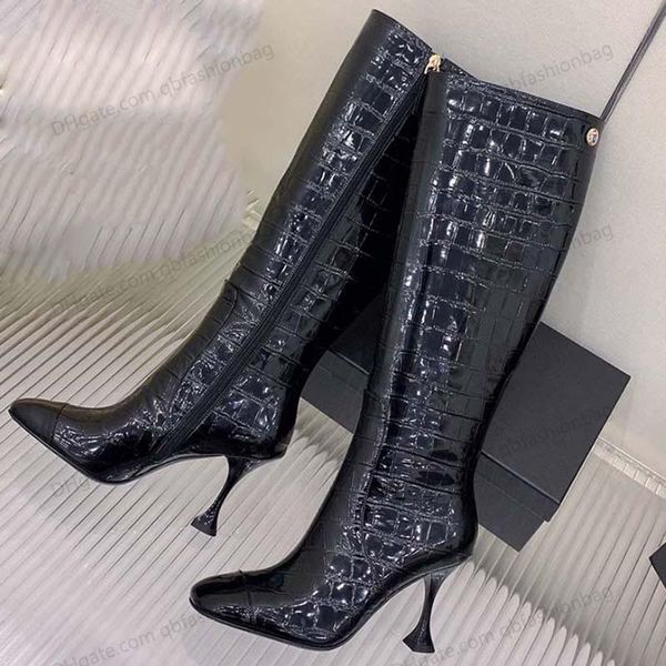frence designer womens crocodile over-the-knee boots metal zippers stiletto boots f/w calfskin black heel 9cm pointed toes rainboot water pr
frence designer womens crocodile over-the-knee boots metal zippers stiletto boots f/w calfskin black heel 9cm pointed toes rainboot water pr