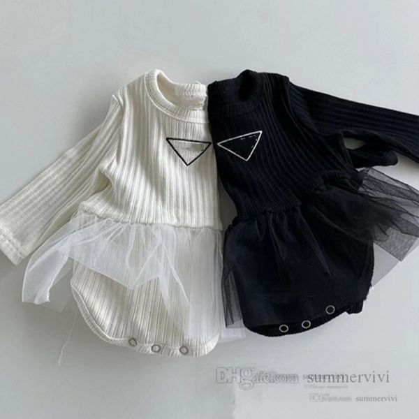 ins baby girls triangle letter embroidery romper kids splicing lace tulle dress jumpsuits designer infant princess climb clothes q8278, Blue
ins baby girls triangle letter embroidery romper kids splicing lace tulle dress jumpsuits designer infant princess climb clothes q8278, Blue