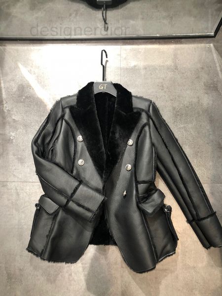 women's jackets designer bajia's 2021 haining autumn and winter new leather wool fur all-in-one slim suit jacket female pz5x, Black;brown
women's jackets designer bajia's 2021 haining autumn and winter new leather wool fur all-in-one slim suit jacket female pz5x, Black;brown