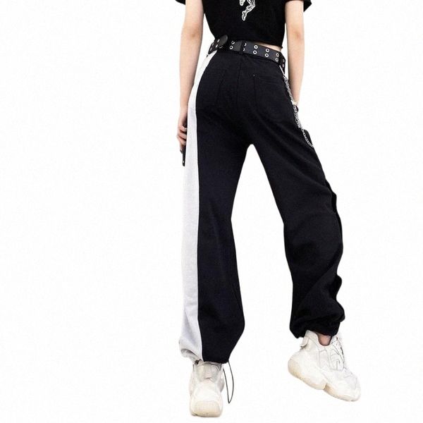 women's pants & capris arrival women fashion contrast cargo pants female elastic waist wide leg trousers ladies korean high street pant, Black;white
women's pants & capris arrival women fashion contrast cargo pants female elastic waist wide leg trousers ladies korean high street pant, Black;white