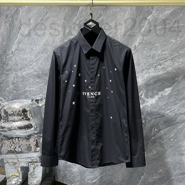 men's casual shirts designer 2022 spring and autumn new tide brand all sky star printed non iron korean casual long sleeve isyr, White;black
men's casual shirts designer 2022 spring and autumn new tide brand all sky star printed non iron korean casual long sleeve isyr, White;black