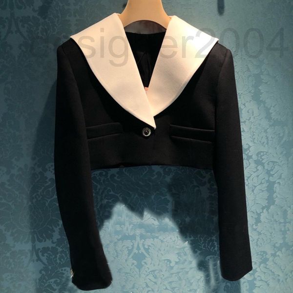 women's two piece pants designer 2022 early spring new miu large lapel ultra short suit small fragrance long sleeve black v-neck star s, White
women's two piece pants designer 2022 early spring new miu large lapel ultra short suit small fragrance long sleeve black v-neck star s, White