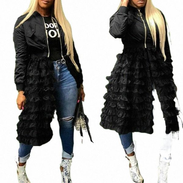 women's trench coats women's trench coats autumn fashion women lady mesh lace splice long sleeve zipper frill tulle tutu jacket ca, Tan;black
women's trench coats women's trench coats autumn fashion women lady mesh lace splice long sleeve zipper frill tulle tutu jacket ca, Tan;black