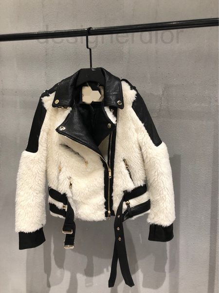 women's jackets designer bb home 2021 haining autumn and winter new wool sheepskin slim locomotive coat leather lapel female y8x9, Black;brown
women's jackets designer bb home 2021 haining autumn and winter new wool sheepskin slim locomotive coat leather lapel female y8x9, Black;brown