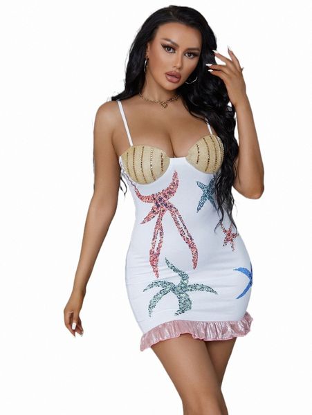 casual dresses starfish & shell print colorblock ruffle trim cami dress q7g5#, Black;gray
casual dresses starfish & shell print colorblock ruffle trim cami dress q7g5#, Black;gray