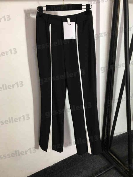 luxury designer womens casual pants dr fashion striped slit high waist slim trousers fashion brand simple sweatpants, Black;white
luxury designer womens casual pants dr fashion striped slit high waist slim trousers fashion brand simple sweatpants, Black;white