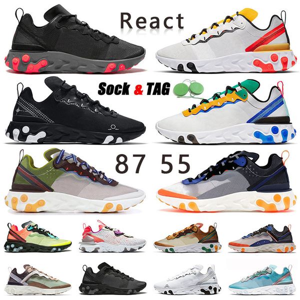 react element men womens running shoes react 55 87 version triple black whiite volt yellow red solar redmoss gold ranger mens sports sneaker
react element men womens running shoes react 55 87 version triple black whiite volt yellow red solar redmoss gold ranger mens sports sneaker