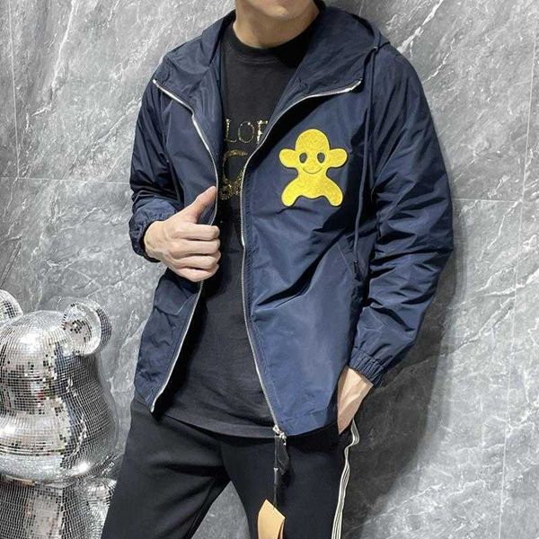 fashion men's jackets casual embroidered men's classic versatile hooded zip jacket, Black;brown
fashion men's jackets casual embroidered men's classic versatile hooded zip jacket, Black;brown