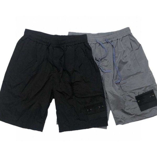 2022 summer brand designer men's shorts pocket embroidered bio metal stone badge nylon sports, White;black
2022 summer brand designer men's shorts pocket embroidered bio metal stone badge nylon sports, White;black