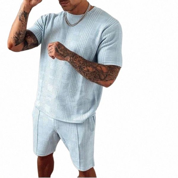 men's tracksuits men's tracksuits summer tracksuit men casual sports set solid color plaid short sleeved shorts sets mens fashion, Gray
men's tracksuits men's tracksuits summer tracksuit men casual sports set solid color plaid short sleeved shorts sets mens fashion, Gray