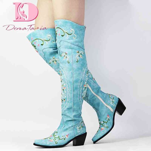 boots plus size 46 luxury embroidery ladies over the knee boots flower chunky high heels zip national boot women shoes spring autumn 220903, Black
boots plus size 46 luxury embroidery ladies over the knee boots flower chunky high heels zip national boot women shoes spring autumn 220903, Black