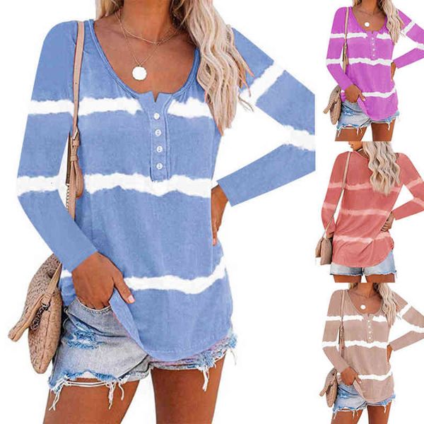 women's hoodies sweatshirts autumn women's tie dye printed button long sleeve t-shirt tqrp, Black
women's hoodies sweatshirts autumn women's tie dye printed button long sleeve t-shirt tqrp, Black