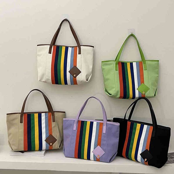 messenger bags commuting sling shoulder large bag for women leisure simple capacity rainbow stripe canvas portable tote bag handbags
messenger bags commuting sling shoulder large bag for women leisure simple capacity rainbow stripe canvas portable tote bag handbags