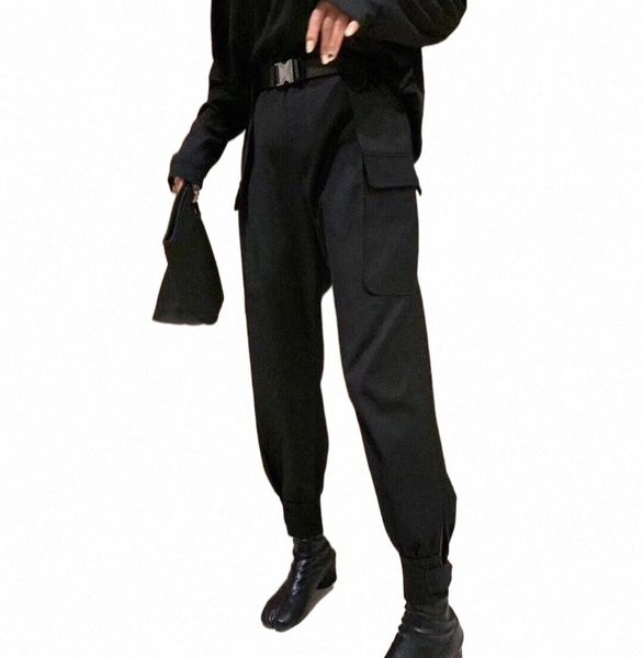 women's pants & capris spring summer luxury collection casual cargo pockets gothic street style high waist belted pants women's &, Black;white
women's pants & capris spring summer luxury collection casual cargo pockets gothic street style high waist belted pants women's &, Black;white