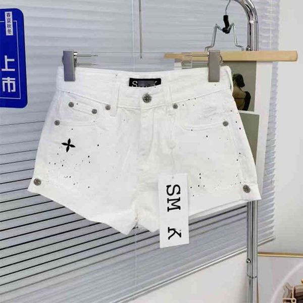 women's jeans smf cross flower hand-painted denim shorts are thin with ink splashing design and the pants feel like children's lzc, Blue
women's jeans smf cross flower hand-painted denim shorts are thin with ink splashing design and the pants feel like children's lzc, Blue