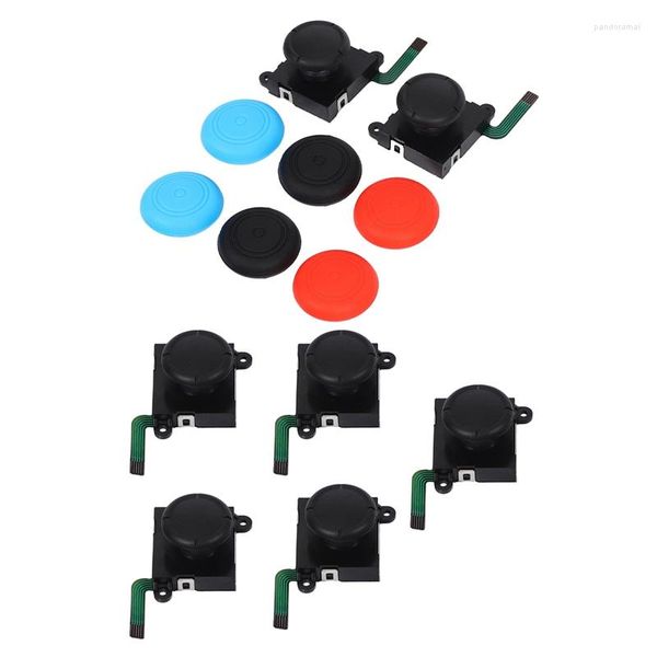 Image of Game Controllers 2-Pack 3D Joycon Joystick ABLEWE Analog Thumb Stick Joy Con Repair Kit With 5Pcs Replacement Rocker