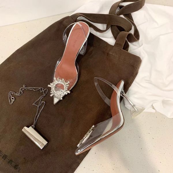 womens amina sandals muaddi pvc transparent designer high heels stiletto 10cm diamond crystal dress pumps women shoes wedding factory footwe, Black
womens amina sandals muaddi pvc transparent designer high heels stiletto 10cm diamond crystal dress pumps women shoes wedding factory footwe, Black