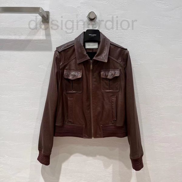 women's leather & faux designer s's new punk style motorcycle jacket in the early autumn of 2022 leather temperament luxurious she, Black
women's leather & faux designer s's new punk style motorcycle jacket in the early autumn of 2022 leather temperament luxurious she, Black