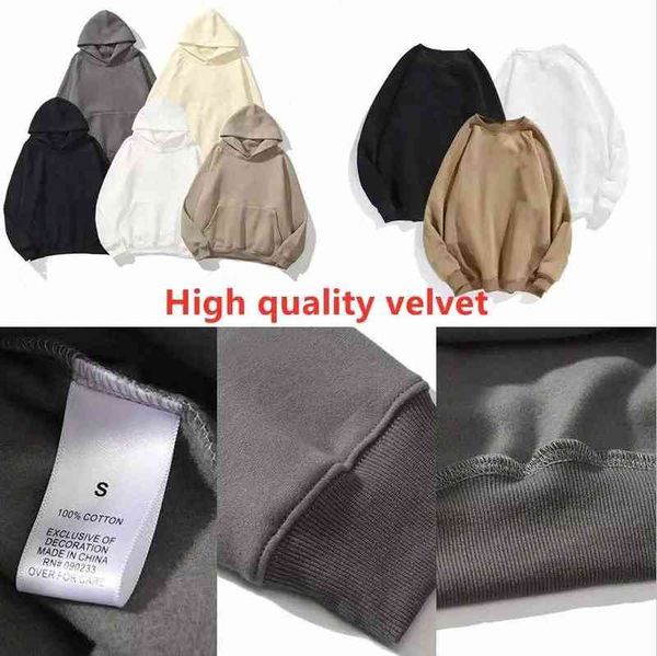 men's hoodies sweatshirts essentials velvet fluff added hoodie hooded men women hoodies pullover sweatshirts ess hoodies sweatshirt lon, Black
men's hoodies sweatshirts essentials velvet fluff added hoodie hooded men women hoodies pullover sweatshirts ess hoodies sweatshirt lon, Black