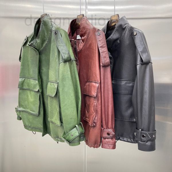 women's leather & faux designer 2021 haining autumn winter new korean loose leather sheepskin jacket wide motorcycle women x5tn, Black
women's leather & faux designer 2021 haining autumn winter new korean loose leather sheepskin jacket wide motorcycle women x5tn, Black